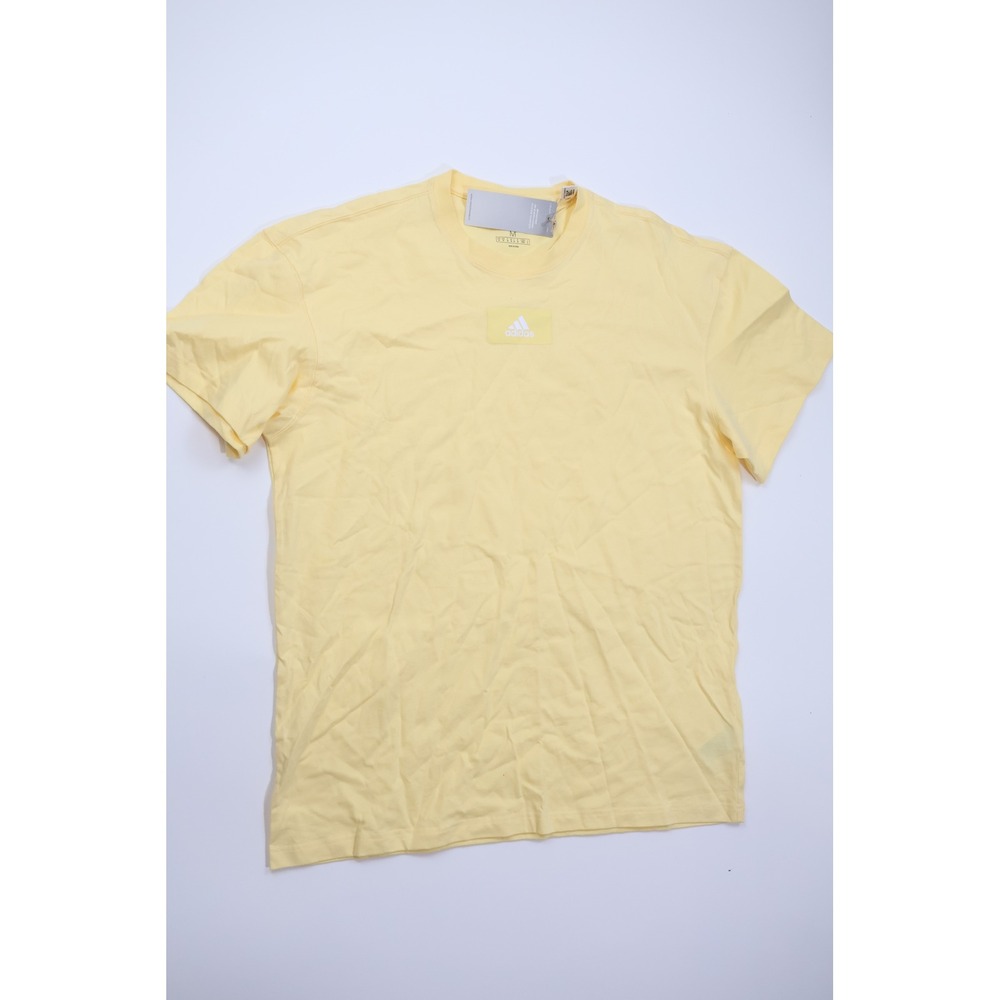 Adidas T-Shirt Rare Sample One of a Kind Size M Yellow Cotton Athletic Casual